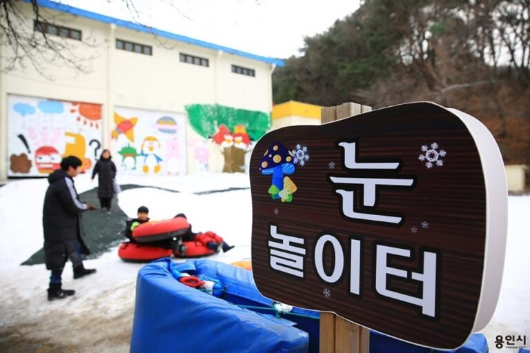 [Gyeonggi-do] Pista de Trineos de Nieve del Centro de Formación Juvenil de Yongin (용인청소년수련원 눈썰매장)