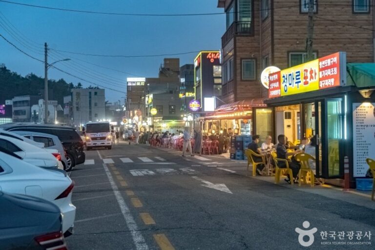 [Gangwon-do] Calle de los Puestos Callejeros del Puerto de Dongmyeong (동명항 포장마차 거리)