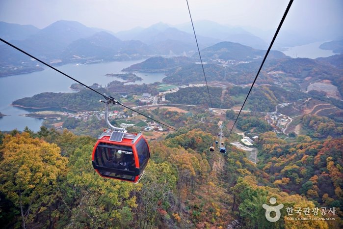 [Chungcheongbuk-do] Teleférico del Lago Cheongpung (청풍호반케이블카)