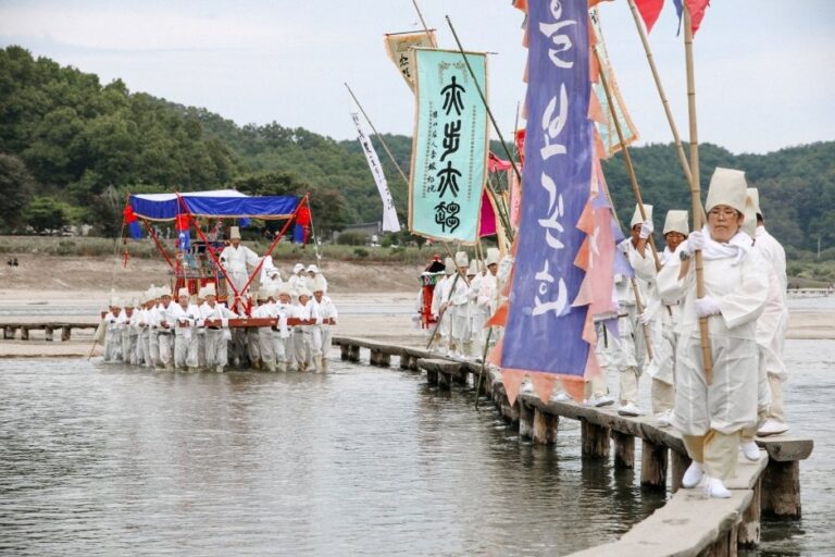 [Gyeongsangbuk-do] Festival del Puente de Troncos de Museom en Yeongju (영주무섬외나무다리축제)
